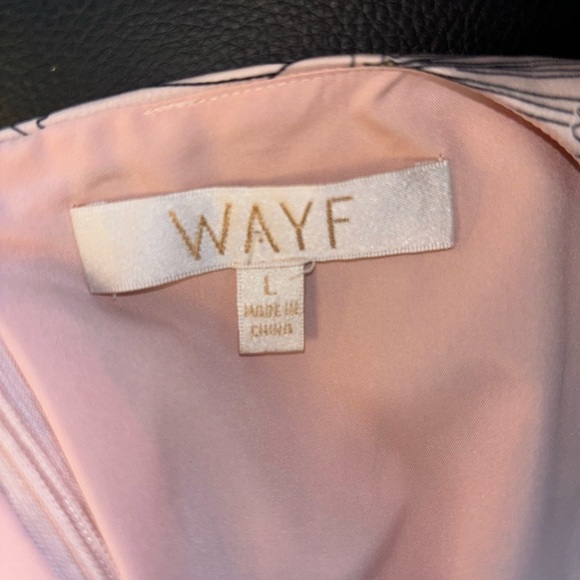 WAYF Light Pink Floral Mini Dress Womens size Large NWOT - Picture 8 of 9